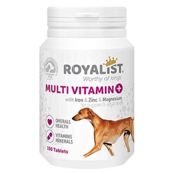 Royalist - Royalist Multivitamin Köpekler İçin Mineral Katkılı Genel Sağlık Destekleyici Tablet 150 Adet
