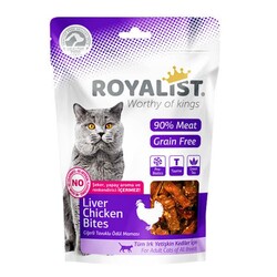 Royalist - Royalist Tavuk ve Ciğerli Yumuşak Tahılsız Kedi Ödülü 80 Gr