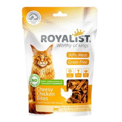 Royalist Tavuk ve Peynirli Yumuşak Tahılsız Kedi Ödülü 80 Gr