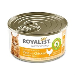 Royalist - Royalist Tavuklu Ezme Tahılsız Yetişkin Kedi Konservesi 80 Gr