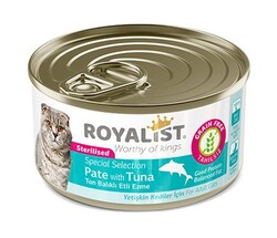Royalist - Royalist Ton Balıklı Ezme Tahılsız Yetişkin Kedi Konservesi 80 gr