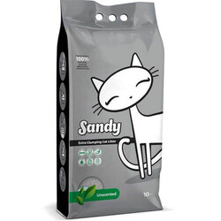 Sandy - Sandy Kokusuz Ekstra Topaklanan Sodyum Bentonit Doğal Kedi Kumu 10 kg
