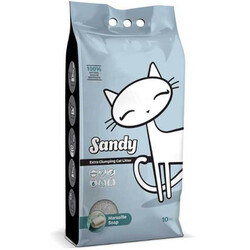 Sandy - Sandy Marsilya Sabunlu Ekstra Topaklanan Sodyum Bentonit Doğal Kedi Kumu 10 kg