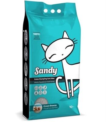 Sandy Ocean Breeze Okyanus Kokulu Topaklaşan Sodyum Bentonit Kedi Kumu 10 kg