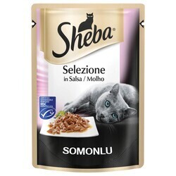 Sheba - Sheba Pouch Somonlu Yetişkin Kedi Konservesi 85 gr