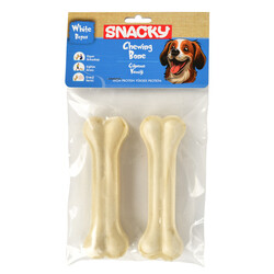 Snacky - Snacky Beyaz Köpek Çiğneme Kemiği 13 cm 2 Adet