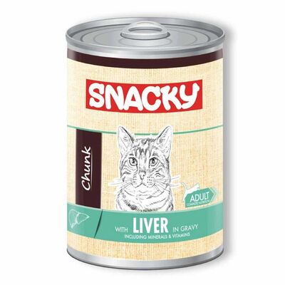 Snacky Chunk Ciğerli Yetişkin Kedi Konservesi 400 gr