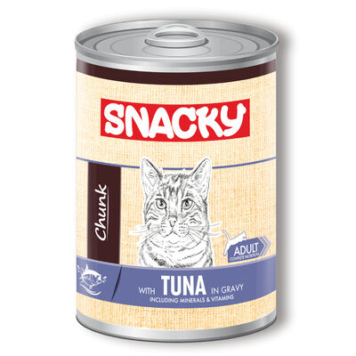 Snacky Chunk Ton Balıklı Yetişkin Kedi Konservesi 400 gr
