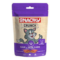Snacky - Snacky Crunch Hair Skin Tavuklu Kedi Ödülü 60 gr