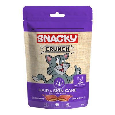 Snacky Crunch Hair Skin Tavuklu Kedi Ödülü 60 gr