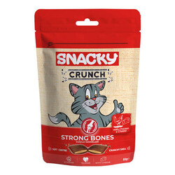 Snacky - Snacky Crunchy Strong Bones Tavuklu ve Peynirli Kedi Ödülü 60 gr