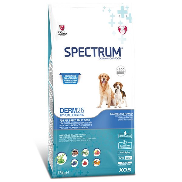 Spectrum Adult Derm26 Hipoalerjenik Somonlu Yetiskin Kopek Mamasi 12 Kg Yetiskin Kopek Mamasi Adresemama