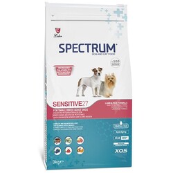 Spectrum - Spectrum Adult Sensitive27 Hipoalerjenik Small Breed Küçük Irk Kuzu Etli Yetişkin Köpek Maması 3 Kg