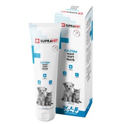 supravet - Supravet Calcium Kedi ve Köpek Kalsiyum Malt Paste 100 gr