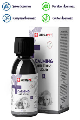 Supravet Calming Anti Stress Kedi ve Köpek Sıvı Sakinleştirici Damla 100 ml