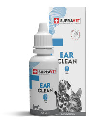 supravet - Supravet Ear Clean Kedi ve Köpek Kulak Temizleme Solüsyonu 50 ml