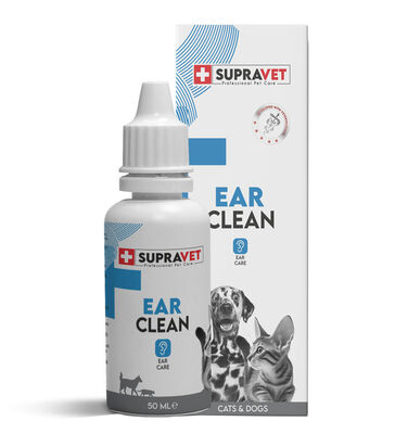 Supravet Ear Clean Kedi ve Köpek Kulak Temizleme Solüsyonu 50 ml