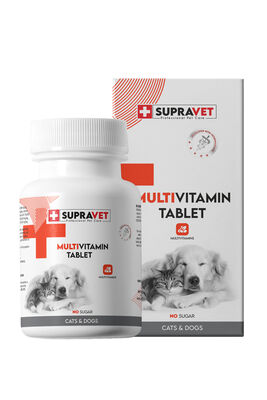 Supravet Kedi ve Köpek Multivitamin Tablet 75 Adet