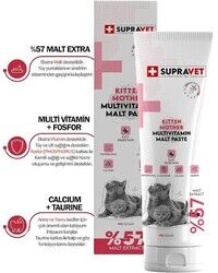 Supravet Kitten Mother Multivitamin Malt Paste Kedi Macunu 100 gr