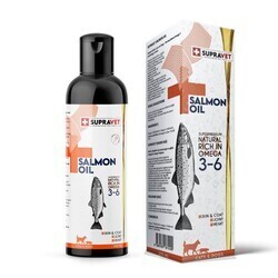 supravet - Supravet Salmon Oil Kedi ve Köpek İştah Açıcı Somon Yağı 200 ml