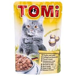 Tomi - Tomi Tavşan ve Kanatlı Etli Pouch Kedi Konservesi 100 Gr