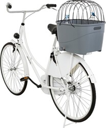 Trixie - Trixie Köpek İçin Bisiklet Arkası Sepeti Plastik ve Metal 36x47x46h Cm Gri