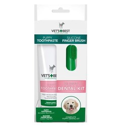 Vets Best - Vets Best Yavru Köpekler için Ağız ve Diş Bakım Seti 100gr