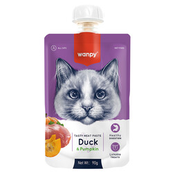 Wanpy - Wanpy Taze Ördekli ve Bal Kabaklı Kedi Et Ezmesi 90 gr