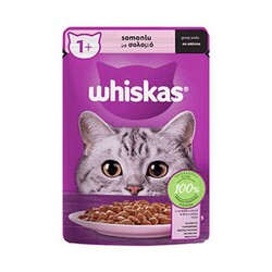 Whiskas - Whiskas Pouch Somonlu Yetişkin Kedi Konservesi 85 gr
