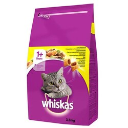 Whiskas - Whiskas Tavuklu ve Sebzeli Yetişkin Kedi Maması 3,8 Kg