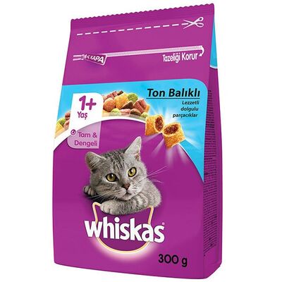 Whiskas Ton Balıklı ve Sebzeli Yetişkin Kedi Maması 300 gr